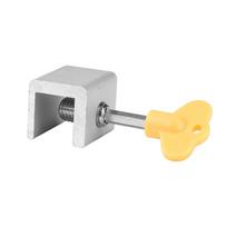 Sliding Window Locks with Key Garage Door Frame Lock Adjustable Portable Alloy  Multi-function for Bedroom and Office