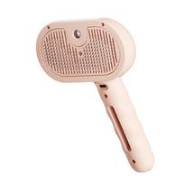 3 in 1 Cat Steam Brush with Release Button Cat Grooming Brush Rechargeable Cat Hair Brush Dog Brush for Cats Dogs Small Animals rožinė