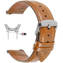 Quick Release 18mm 20mm 22mm Strap Genuine Cowhide Leather Watchband for DW for Omega Black Brown Red Pin Buckle Wristwatch Band 18mm ruda