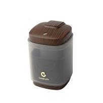 Portable Push Automatic Toothpick Dispenser Large Capacity Wood Grain Toothpick Holder Hygienic Pop-Up Toothpick Box Home Use