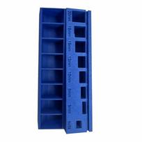 3D Printed M3 Bolt Sorter PLA Multiple Compartment Screw Length Sorter Precision-Sort Large Capacity Screw Sorter Organizers