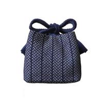 Chinese Style Teapot Cup Cotton Protect Cloth Bags Breakage-proof Dustproof Teacup Drawstring Cloth Pouch Practical Denim