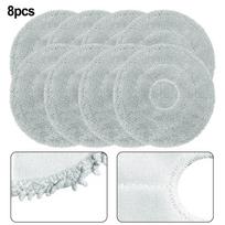 Reusable Microfiber Mop Cloths Pack Of 8 Replacement For Cecotec For Conga M100 Spin AI Robot Vacuum Cleaner Easy Fit China Mainland