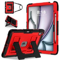 Heavy Duty Shockproof Case for iPad Air 13 11 M4/3/2 Air 4 5 Mini 6 A17 Pro Rugged Protective Cover with Pen Holder/Kickstand for iPad mini 6
