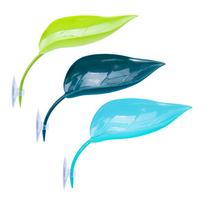 3pc Frog Habitat Leaf Suction Cup Reptile Basking Area Resting Terrace Suction Cups Tank Accessories Simulated Leaves For Geckos