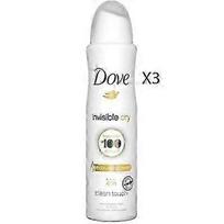 Dove Invisible Dry 48H Antiperspirant Spray 3-Pack, 150ml Each - Moisturising Daily Freshness Care