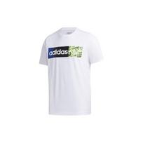 adidas neo Contrasting Colors Logo Printing Sports Short Sleeve White Men's GJ8896 XXL