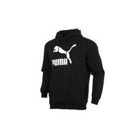 PUMA Pinstripe Aop Pullover Hoodie 'Black' Men's 530179-01 XS