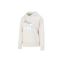 (WMNS) PUMA Classics Logo Hoodie 'Beige Pink Blue' Women's 531385-88 M