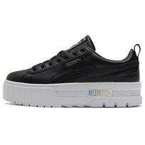 (WMNS) PUMA Mayze Lth Iridescent Sneakers Black/White Women's 387269-02 EU 38