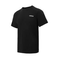 adidas Contrast Chest Logo Crew Neck Basic Sports T-shirt Asia Sizing 'Black' Men's JJ0621 XL