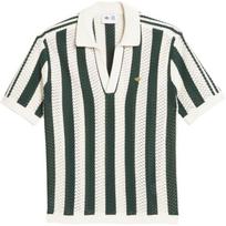 adidas x CLOT by Edison Chen Knit Polo Shirt Asia Sizing 'Dark Green' Men's JP1615 XS