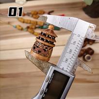 Wood Hollow Carved Aromatherapy Bottle Mini Vase Pagoda Car Hanging Decoration Fragrance Diffuser Bottle Sealed Jar Pendant New