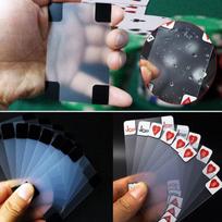 Transparent Playing Poker Cards Size Pvc Plastic Waterproof Novelty Clear Deck