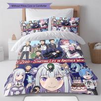 Re Zero Comfortable Duvet Cover - Soft, Kids Bedding Gift, Multiple Sizes -HE46 135x200cm
