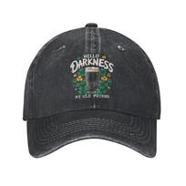 Hello Darkness My Old Friend Irish Beer St Sun Baseball Cap  Trendy Women Unisex Washed Hip Hop Hats Dropshipping Baseball Caps One Size