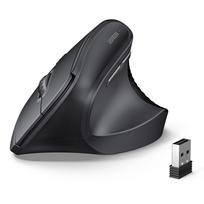 UGREEN Wireless Mouse, Bluetooth & 2.4G, Vertical Ergonomic Design, 6 Buttons [BackForward Buttons], Silent Mouse, 1000160020004000 DPI Switchable,
