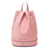 Waterproof Travel Backpack Zip Closure Shoe Compartment Study Backpack Multi-pockets Sports Backpack Sports Activities rožinė