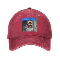 Front Door Motion Tung Sahur Meme Baseball Cap Unstructured Unisex Brainrot Distressed Washed Snapback Cap Summer Adjustable Hat Adjustable