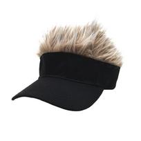 Men's Street Style Wig Baseball Cap - European & American Trendy Flat Cap with Sun Protection M (56-58 cm)