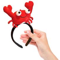 [TOYMYTOY] Lobster Headband & Crab Headpiece - Set of 2 - Funny, Realistic Big Crab & Big Lobster, Seafood Plush Hairband, Cute, Photogenic,