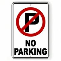 Planetjuice wall art Heavy Duty Metal No Parking Sign Private Driveway Towed Away Corrosion Proof Outdoor (as the picture,20X30)