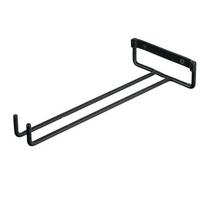 Wall Mount Iron Stemware Goblet Bar Kitchen Cup Hanger Storage Shelf Wine Glass Holder Hanging Rack