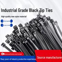 Black Nylon Cable Ties 250 vnt. spalvos