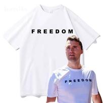 Freedom Charlie Kirk Slogan T Shirt Unisex Graphic Tee Cotton Streetwear [S-3XL] 4XL
