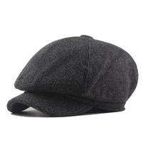 Bloodied Razor Octagonal Newsboy Hat & Beret Cap for Young Artists L (58-60cm)