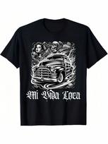 Mexican Lowriders Classic Mi Vida Loca Woody T-Shirt_1pl S