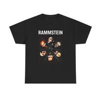 Rammstein T Shirt Rock Metal Goth Graphic Tee Unisex Vintage 90s style S