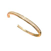 Vintage Style 24k Gold Finish Copper Cuff With Geometric Design For Fashion Accessories