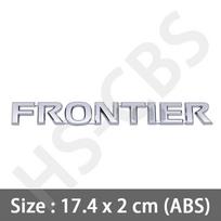 ABS 3D Emblem Frontier Letters Side Logo Rear Trunk Badge Tailgate Sticker Decals For  Car Styling Exterior Accessories
