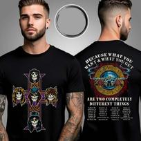 Gun N Rose Vintage Cross World Tour 2026 Two Sided Unisex T-Shirt All Size S-4XL XL