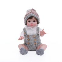 Cloveray Reborn Doll, 18-inch, Cute, Clothesable Baby Doll, Big Round-Eyed Vinyl Doll, Collectible Doll, Perfect Gift for Christmas, Birthday, New