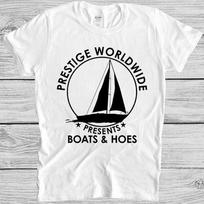 Prestige Worldwide Boats And Hoes Vintage Top Cult Funny Gift Tee T Shirt 4060 XXXL