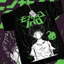 Mob Psycho 100 T-Shirt Cast Anime Manga Dimple And Mob Tshirt Tee ALL SIZES S