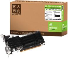 Kuroto Shikou NVIDIA GeForce GT 710 Graphics Card 1GB Heatsink Fanless GF-GT710-E1GBHS