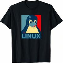 Linux Tux Penguin Graphic Design T-Shirt S įvairiaspalvis