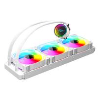 [Small Lab] COOLMOON All-in-One Liquid Cooler 360mm with Temperature Display, Infinity Mirror, ARGB LED, 5V 3-pin, Compatible with LGA17001200115X