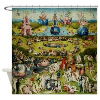 Garden of Earthly Delights by Hieronymus Bosch Decorative Fabric Shower Curtain 90X180cm
