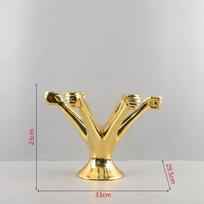 Golden Resin Wrist Palm Candle Holder, Restaurant and Hotel Decoration Candle Holder, Living Room Desktop Decoration Ornament