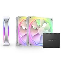 NZXT F120 RGB DUO TRIPLE PACK & RGB Controller [White] PC Case Fans (3 Fans) RF-D12TF-W1 FN1831