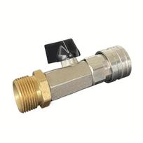 Heavy-Duty Pressure Washer Ball Valve1/4 Inch Quick Connect Hose Shut-Off Valve, Threaded Ports for Automotive, Garden, Driveway