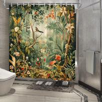 Enchanted Forest Shower Curtain - Multi-Style Bath Decor, Perfect for Those Who Love Nature-Inspired  Practical Designs (as the picture,90x180cm 35x70inch)