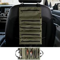 Heavy Duty Roll Up Tool Bag Oxford Fabric Multi Compartment Organizer for Home Garage Hand Tool Storage