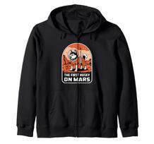 Mars Husky Funny Husky Kids Zip Hoodie