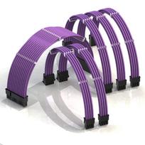 LINKUP - AVA 30cm PSU Cable Extension with Sleeve, Custom Mod PC Power Supply, Braided with Comb, Compatible with RTX3090, 6-Pack  1x 24P  2x 8P