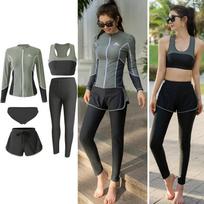 Women's Sun Protection Snorkeling & Surfing Wetsuit - Jellyfish-Resistant, Quick-Dry, Long Sleeve & Pants. XL